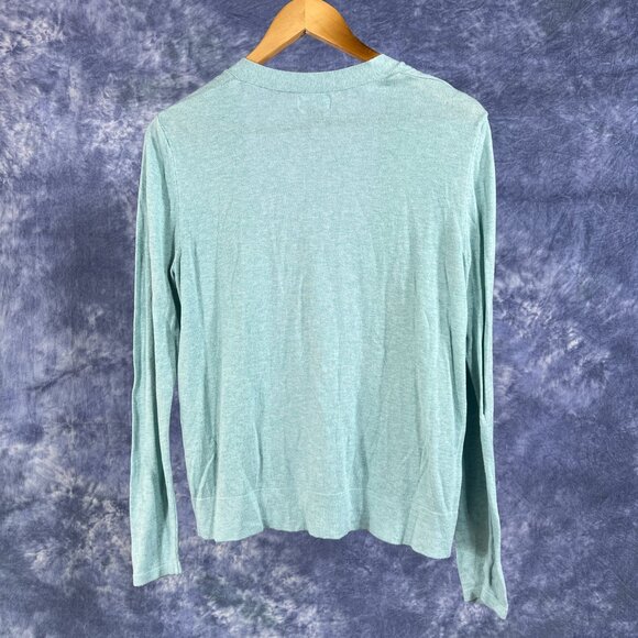 Old Navy Light Blue Open Cardigan Sweater Sz L - Picture 2 of 3